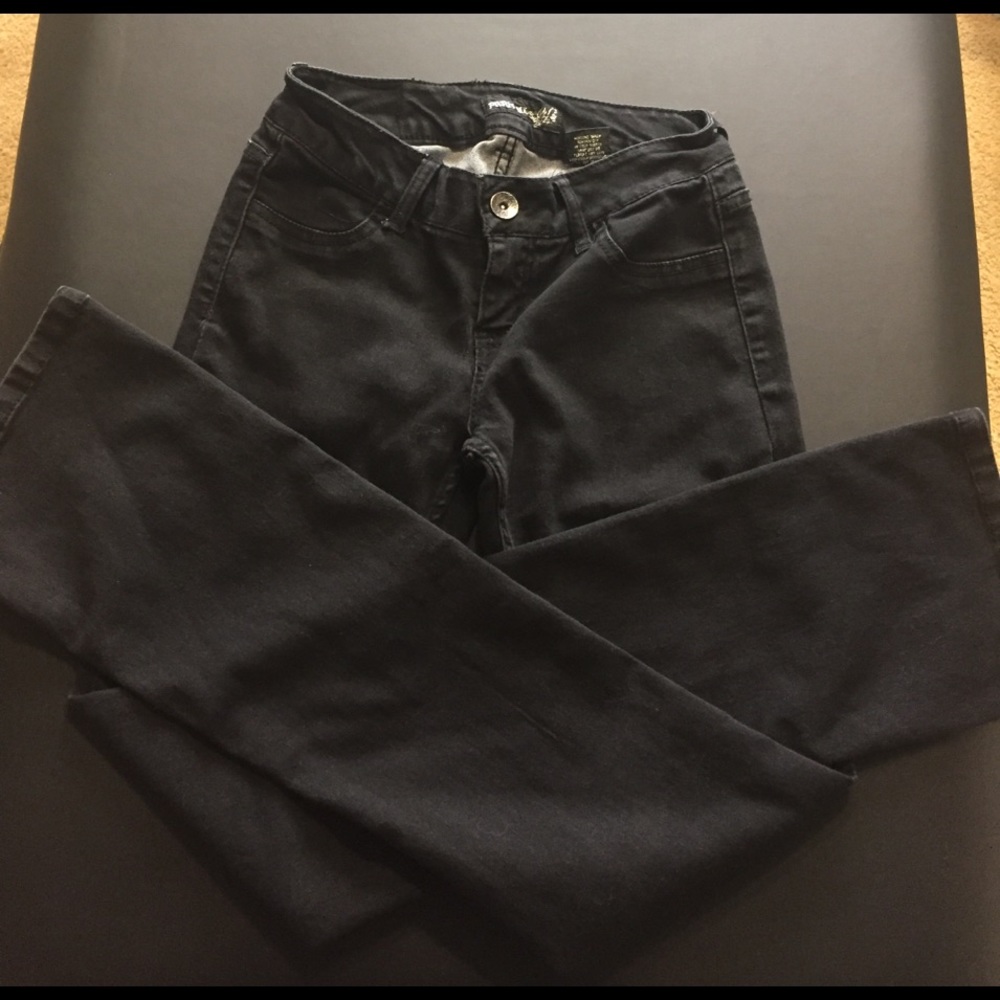 Stretchy elasticity black pants