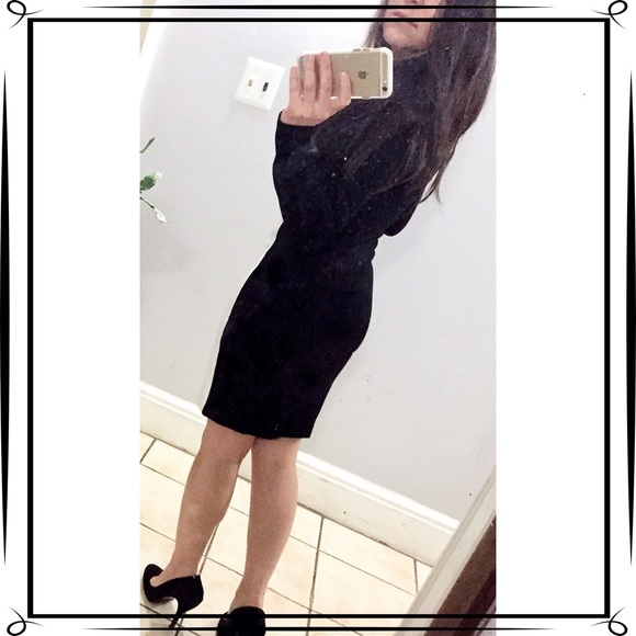 Black and white bodycon dress - Picture 3 of 4