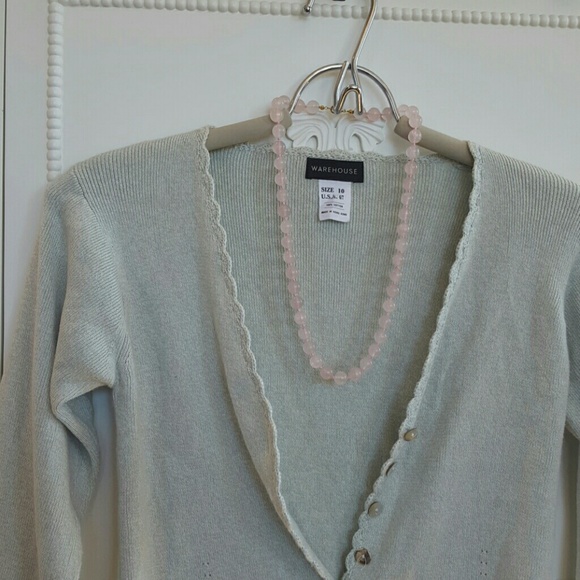 Vintage Sweater by Warehouse Sea Green - Picture 1 of 4