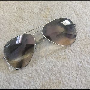 Ray-Ban Silver Aviator Large Metal