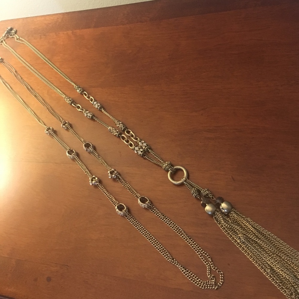 Bundle of Two Goldtone Necklaces from LOFT