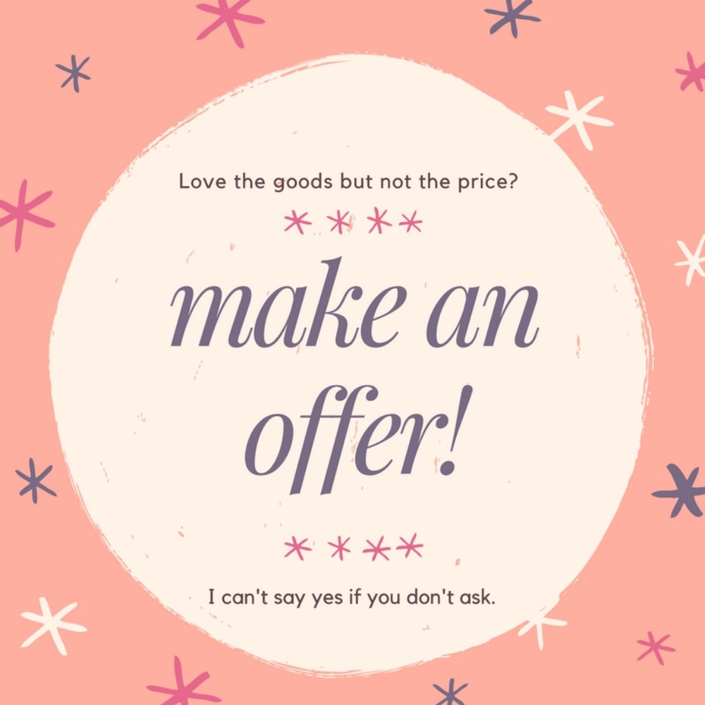 Reasonable offers welcome