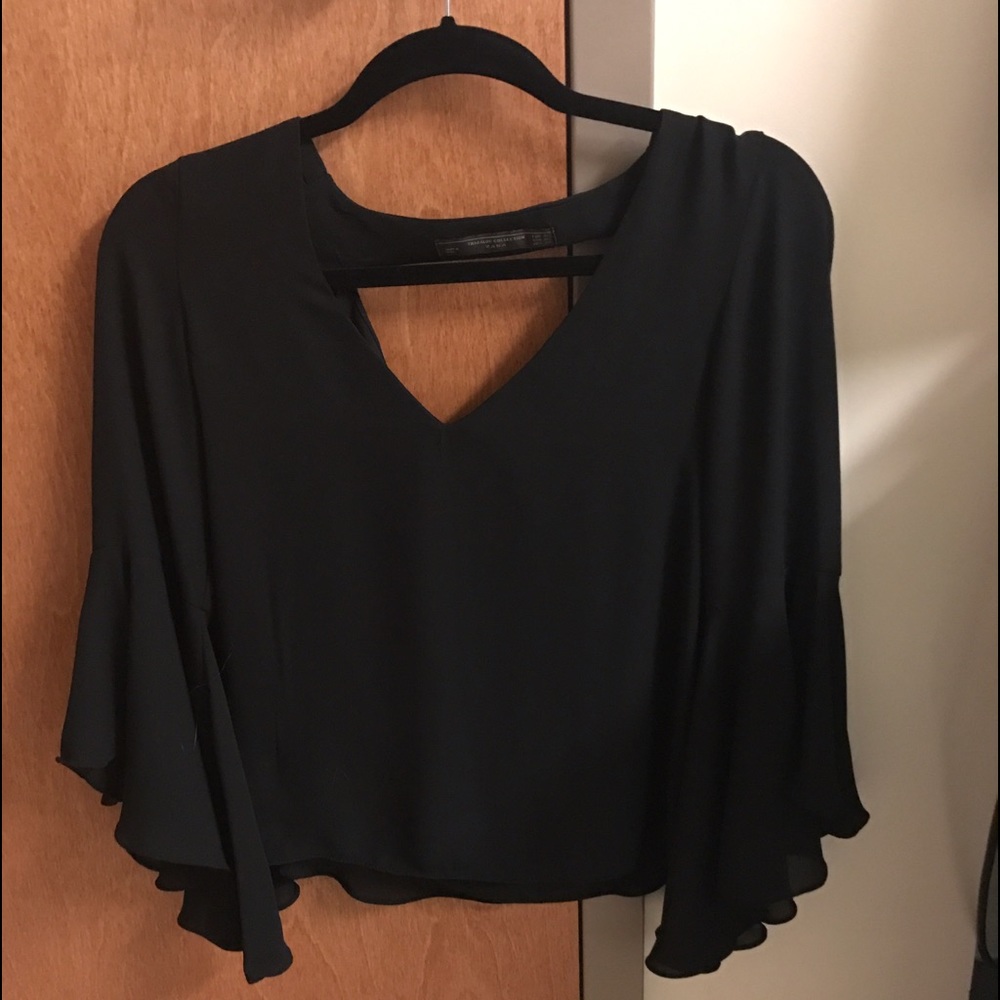 Zara black long sleeve shirt