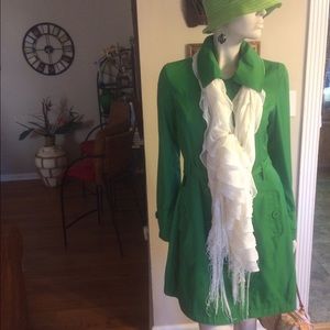 Tulle Kelly Green Trench Coat Tulle Kelly Green Trench Coat