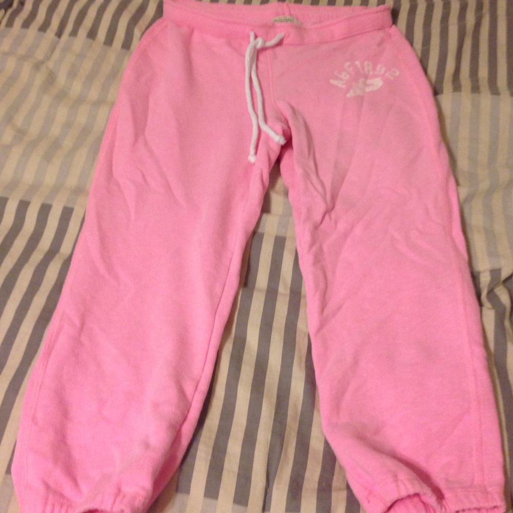 Abercrombie cropped sweats.
