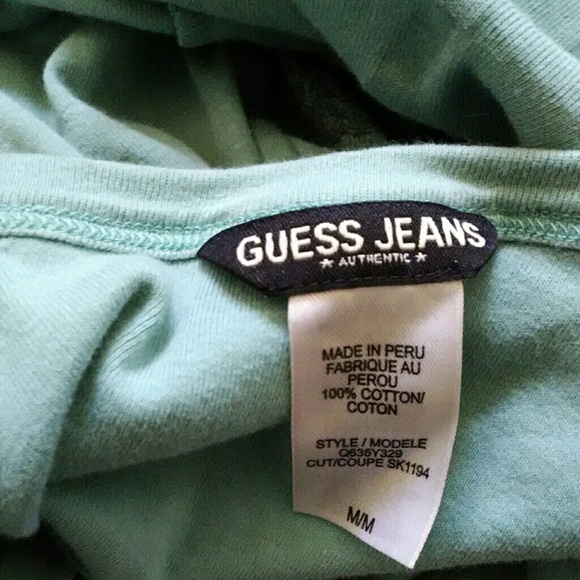 Vintage Guess Corset Printed Mint Lace Tee S / M - Picture 2 of 2