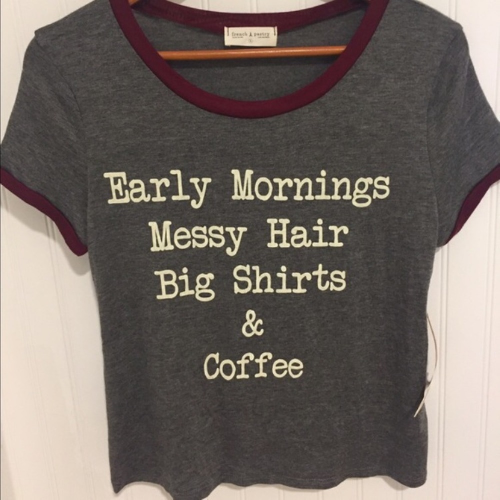 NEW French Pastry Lounge Wear Tee, Sz L
