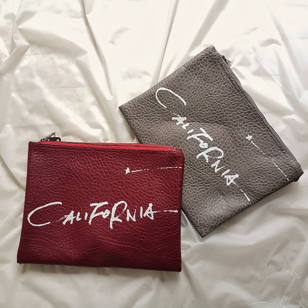 Burgundy Double Sided California Clutch