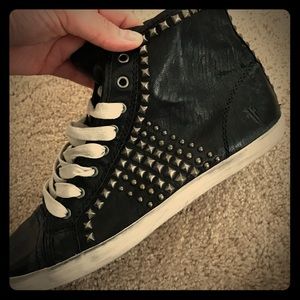 Frye Leather Studded Converse