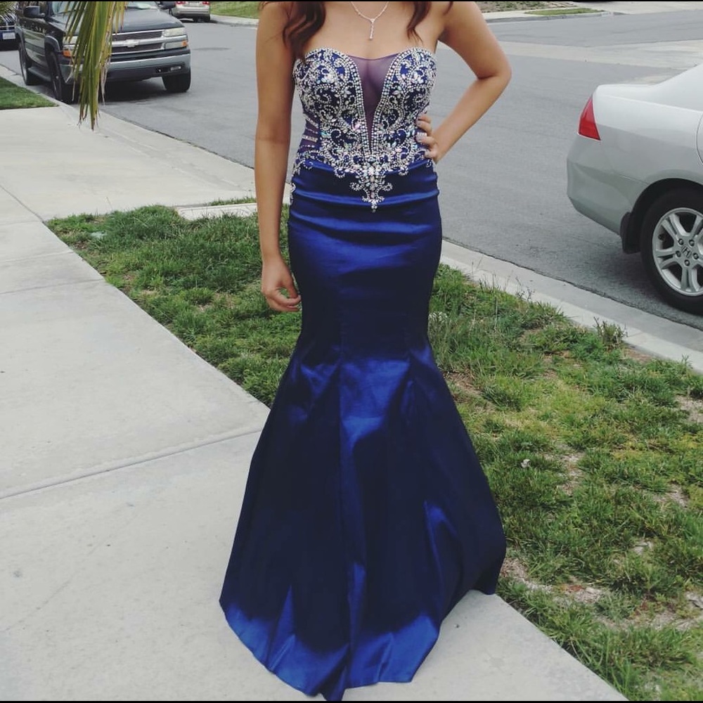 Royal Blue Mermaid Prom Dress