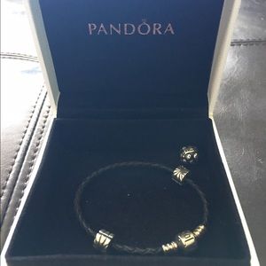 Black Pandora Charm Bracelet