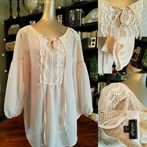 Beatuful Sheer Blouse... So Breezy, Think Spring!