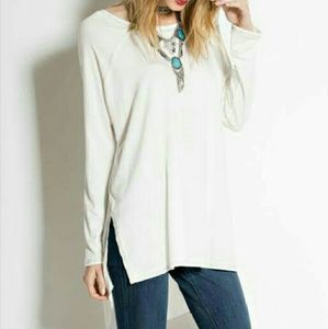NWT Casual Tunic Top with High Low Hemline by Ease