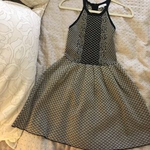 Parker Black/Gold Sparkly Dress
