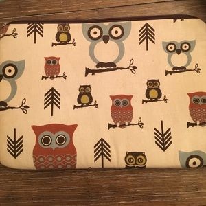 Owl print laptop sleeve