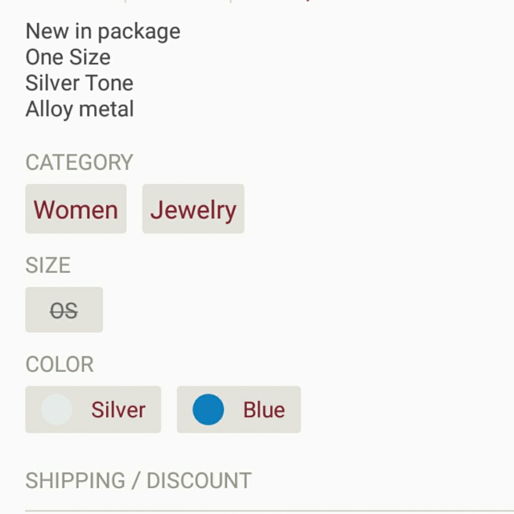 🔴Last 1🔴1 pc Silver Aqua Gypsy Anklet🔴 - Picture 4 of 4