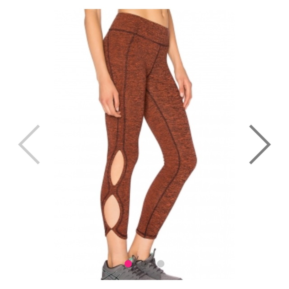🆕Heather rusty cutout side sport leggings