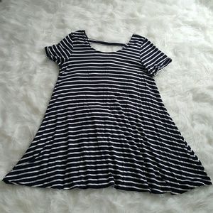 Navy striped tunic/dress