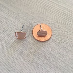 3/$12 Minimalistic Earrings- rose gold plated