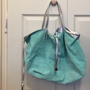 Reversible leather Tiffany & Co. hobo bag