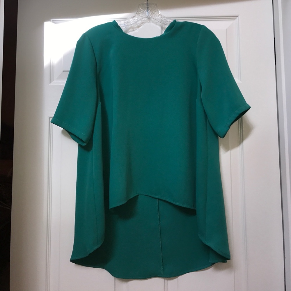TOPSHOP high low flowy top