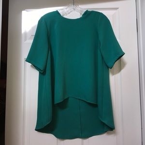 TOPSHOP high low flowy top