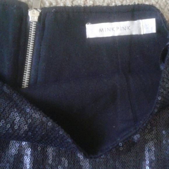 Minkpink black sequin miniskirt - Picture 2 of 3