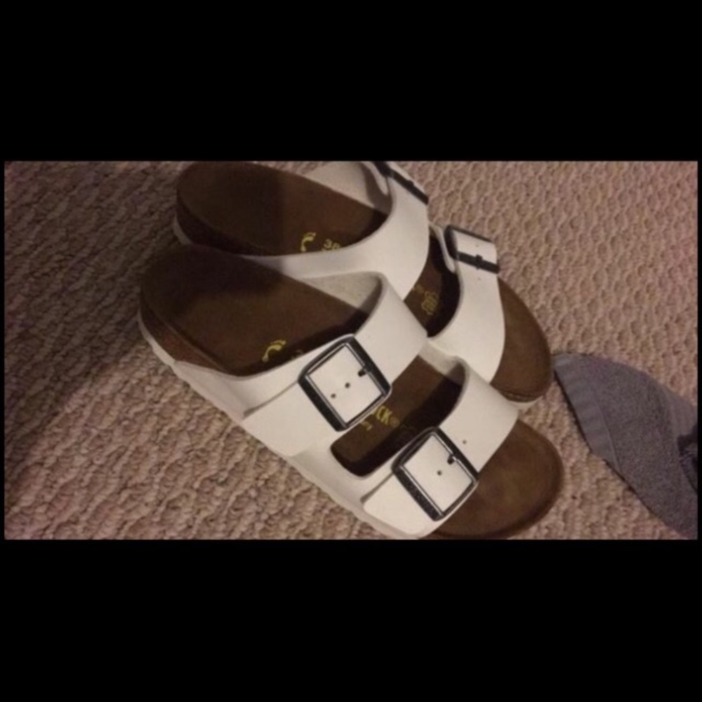 Matte White Birkenstocks
