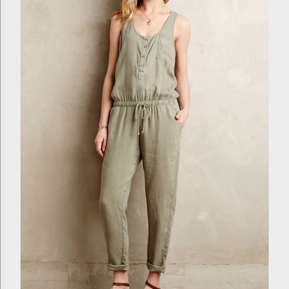 NWOT Anthropologie chambray jumpsuit  never worn