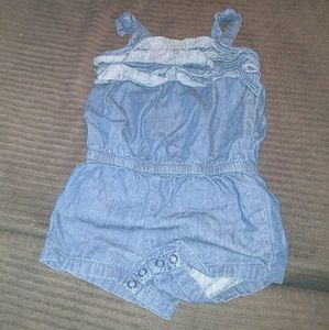 Denim romper