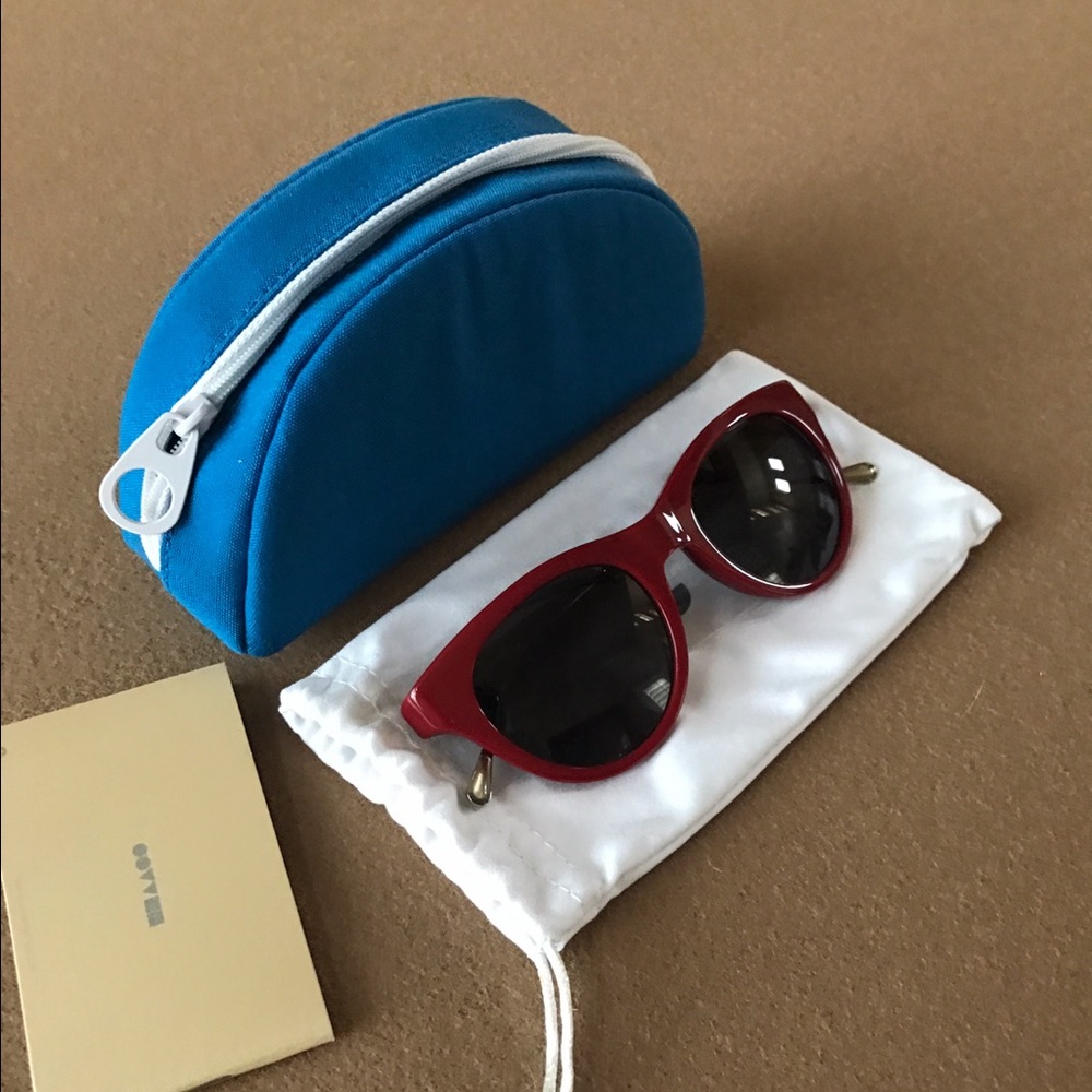 Oliver Peoples Sunglasses Burgundy Authentic - Picture 2 of 6