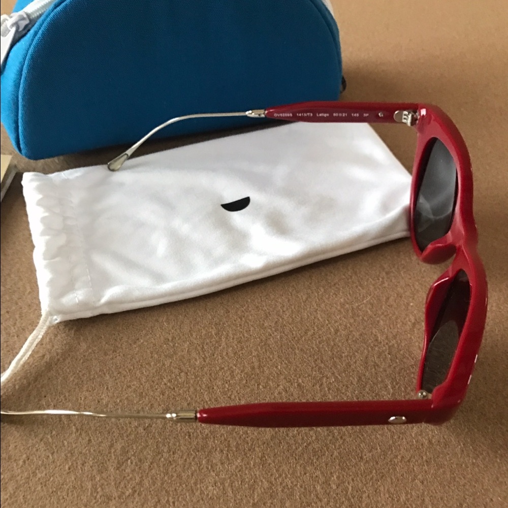 Oliver Peoples Sunglasses Burgundy Authentic - Picture 3 of 6