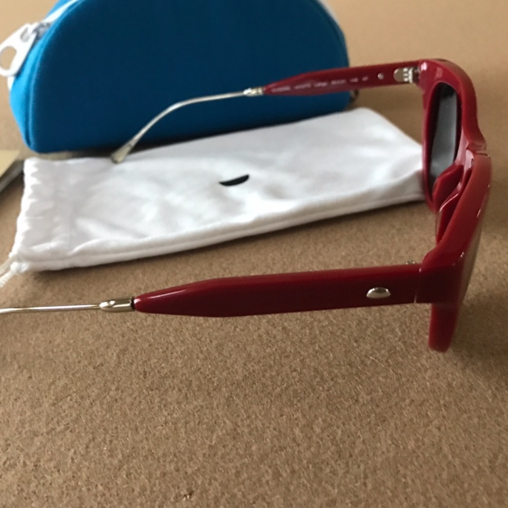 Oliver Peoples Sunglasses Burgundy Authentic - Picture 4 of 6