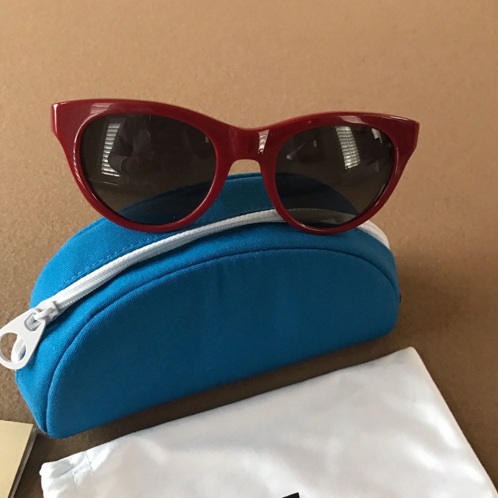 Oliver Peoples Sunglasses Burgundy Authentic - Picture 5 of 6