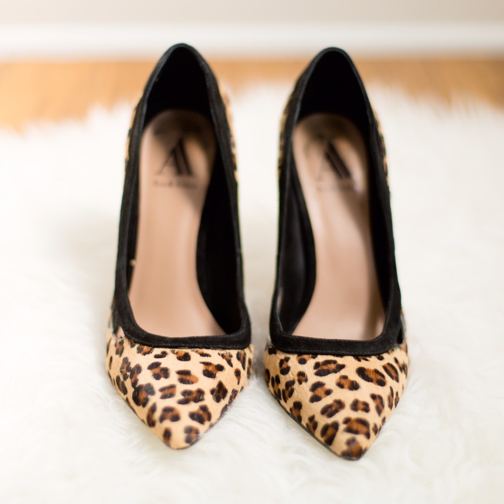 Ava and Aiden leopard heels