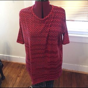 lularoe red and blue Irma FINAL PRICE