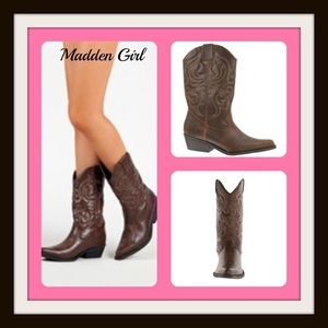 Madden Girl Sanguine Country Cowboy Boots sz 5