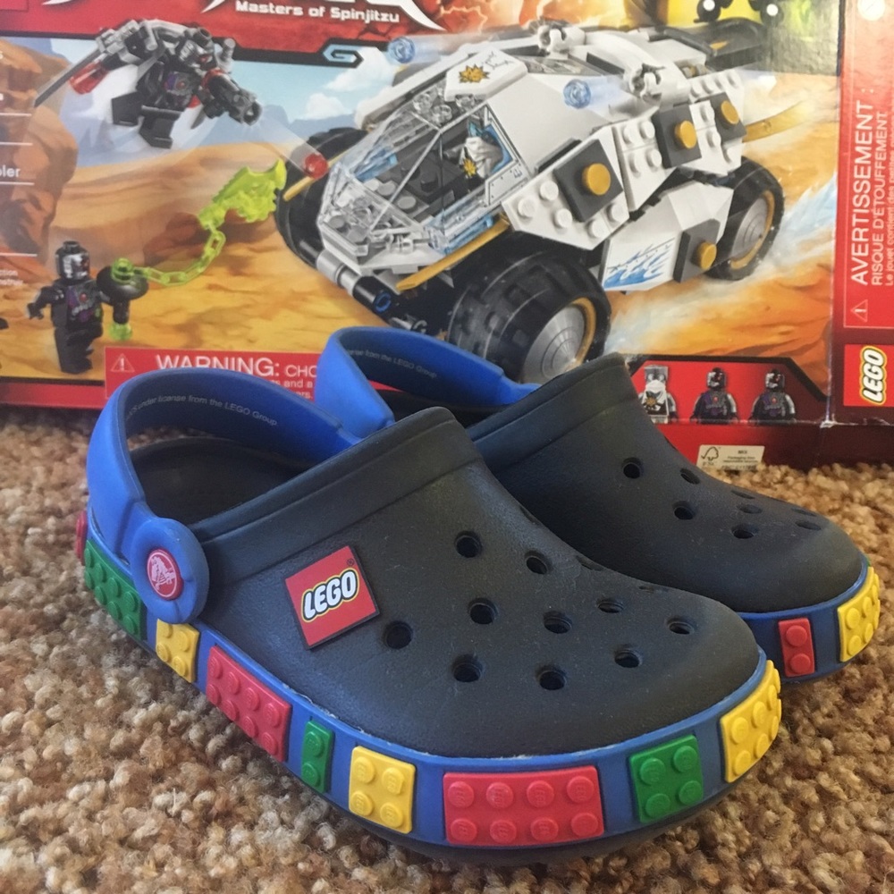 ☑️SOLD LEGO boy or girl crocband crocs