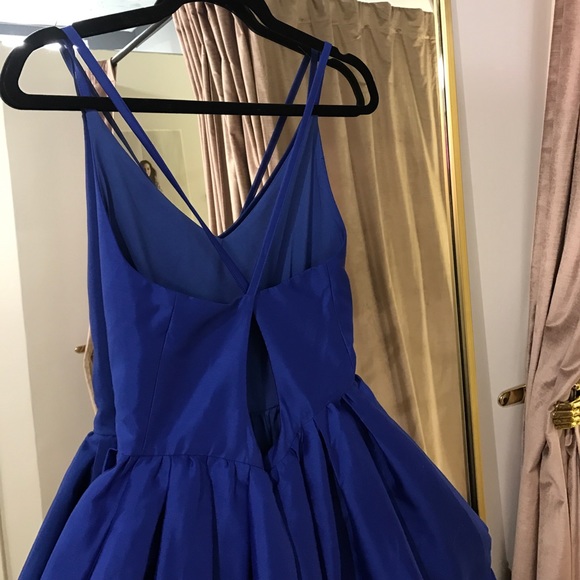 Gracia Electric Blue Hi-Lo Formal Dress - Picture 3 of 5