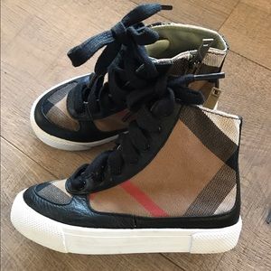 Kid's Unisex Burberry Hightop Sneakers