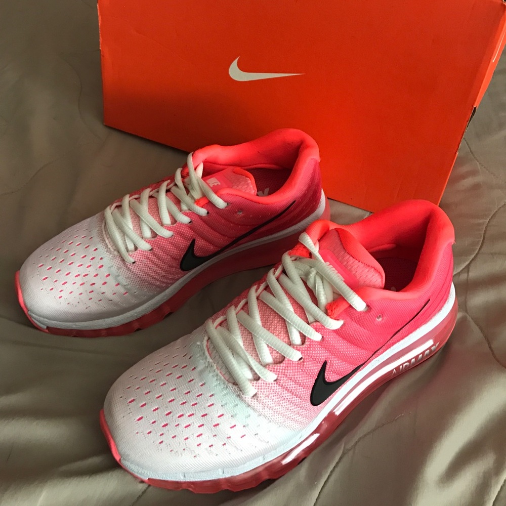Coral/Pink, White & Black Nike Air Max