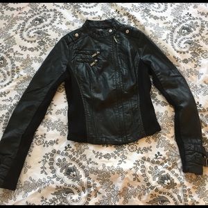 leather jacket by Guess