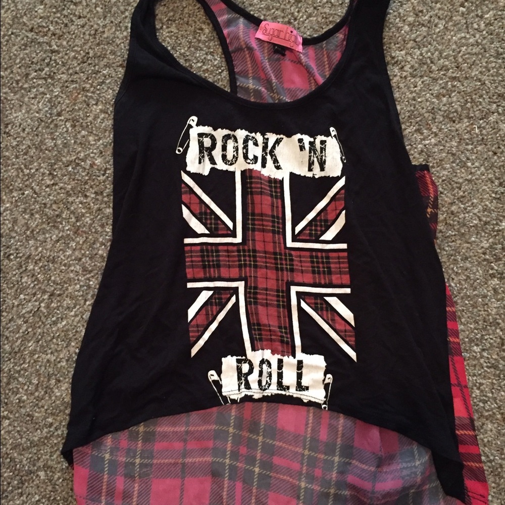 Cute Rock N Roll Top