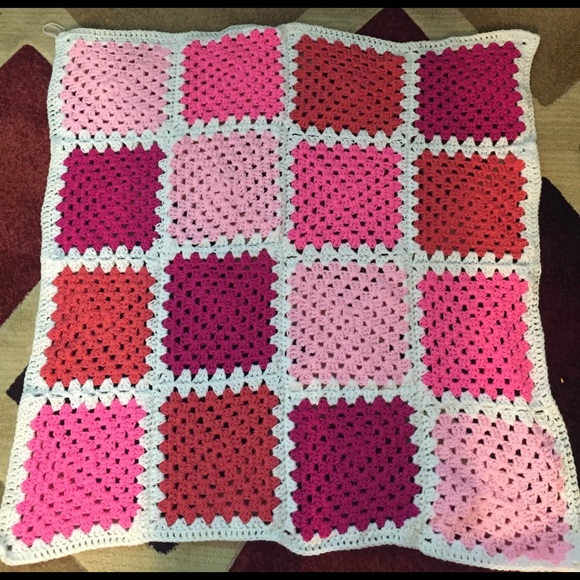 homemade by salisha Other - Baby girl homemade multi colored pink Afghan