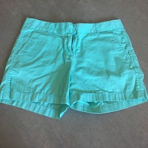 J Crew Factory Aqua Chino Shorts