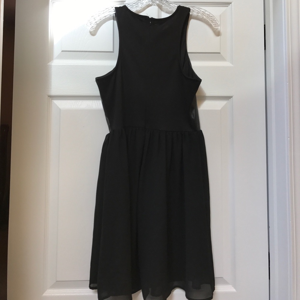 BLACK LEATHER DRESS - Picture 2 of 2