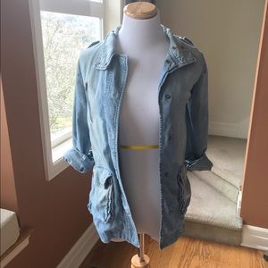 Light denim coat