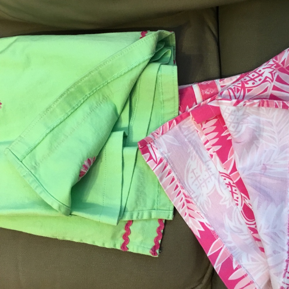 Summer Skorts! Pink & green - Picture 6 of 7