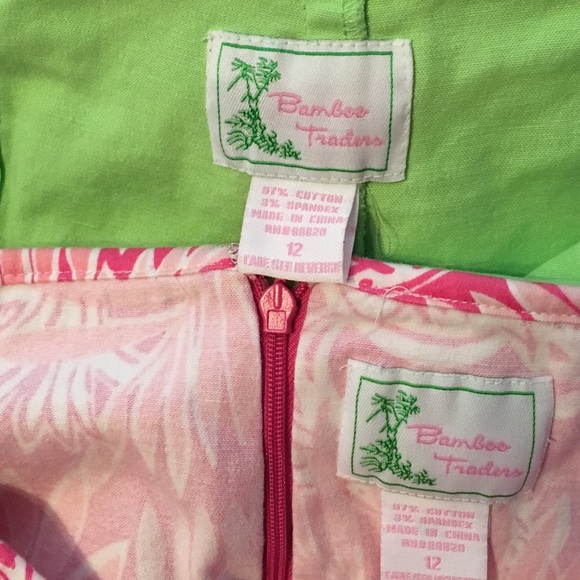 Summer Skorts! Pink & green - Picture 5 of 7