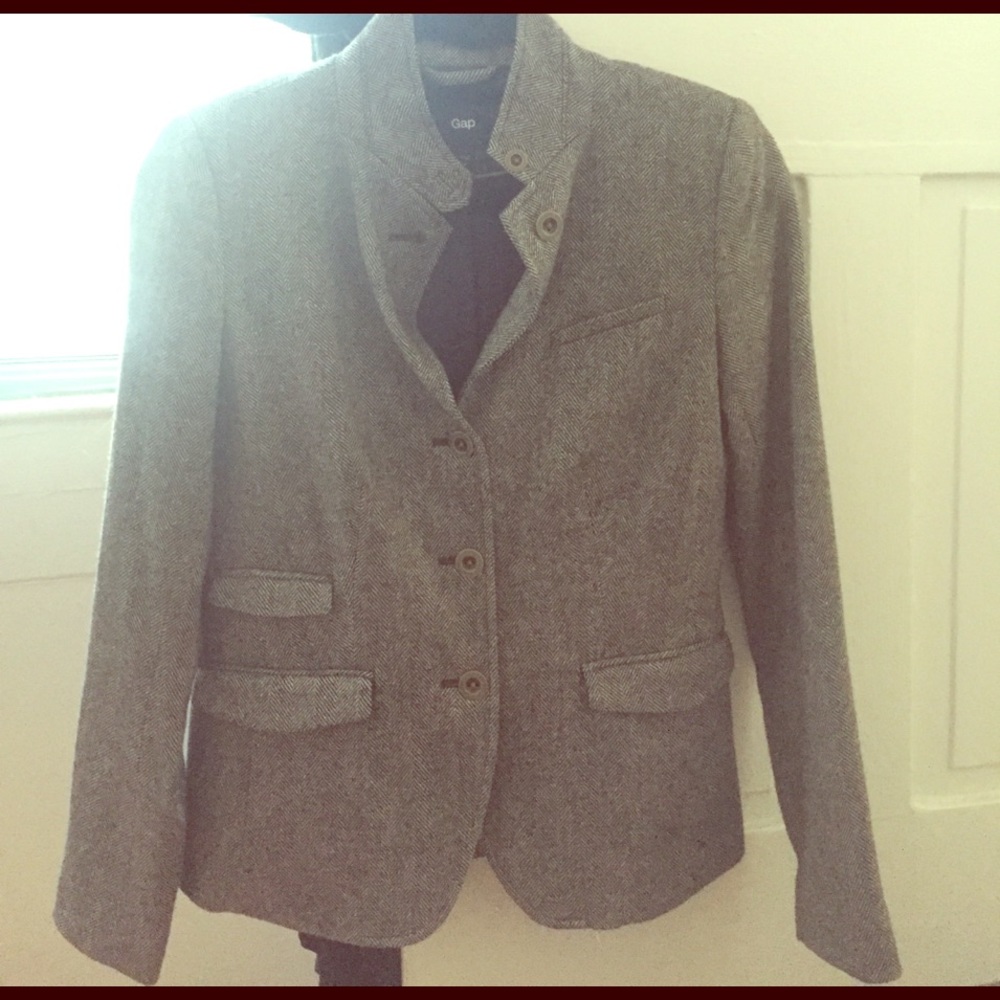 Gap Herringbone Blazer